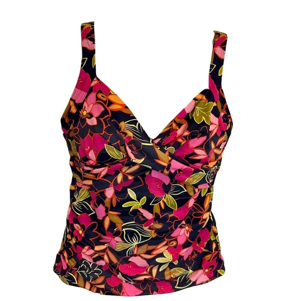 Lands‎ End Floral Slimming Tankini Top 6